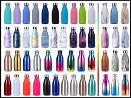 de nieuwste 17OZ roestvrij staal 80 kleuren colafles thermos sportpot favoriet voor volwassenen en kinderen, gratis verzending, ondersteuning aangepast log