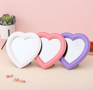 El último espejo de tocador iluminado de 19X17 CM, maquillaje de amor, espejo, decoración para colgar en la pared del escritorio, una variedad de opciones de color, soporte para logotipo personalizado