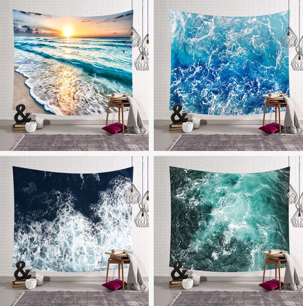 Les dernières tapisseries 200x150CM, de nombreux styles de tailles au choix, des tentures murales de plage et d'océan de style européen et américain