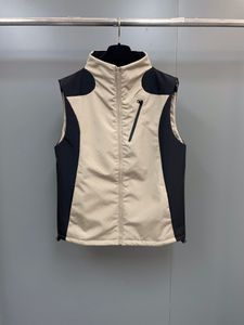 Le dernier 2024 haut de gamme hommes gilet mode gaufré contraste couleur conception taille américaine gilet de haute qualité marque de luxe top designer gilet