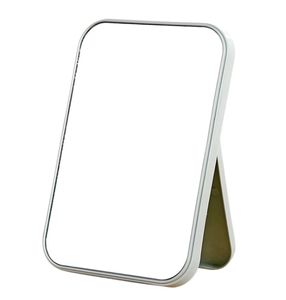 Le dernier miroir de courtoisie éclairé de 21,5 x 14,5 cm se pliant simple miroir de maquillage carré liste haute face à de nombreuses couleurs à choisir parmi les logos personnalisés de support