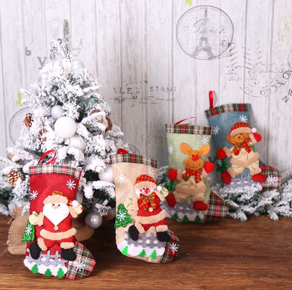 La dernière taille de 30 cm, chaussettes de Noël, styles de poupée de danse, décorations de Noël, ornements d'arbres de Noël, livraison gratuite