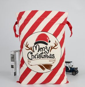 De nieuwste 50x70cm nieuwe 20 -stijl kerstcadeau Bags kerstkuikten katoen Kersttas Gratis verzending Ondersteuning Custom Logo