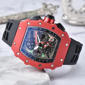 La dernière montre automatique à 6 broches 2023 avec date, édition limitée, montre pour hommes, marque de luxe, montre à quartz pleine fonction, bracelet en silicone