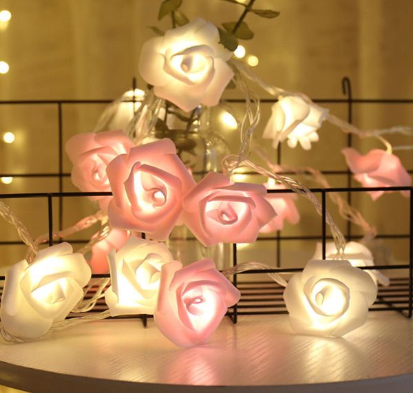 La dernière 6m 40 lumières USB avec télécommande 8 modes à choisir, LED rose lanterne simulation fleur télécommande lumière