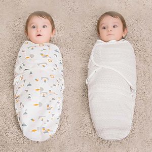 De nieuwste deken van 75x60cm, baby zachte swaddling quilt, anti-shock slaapzak, veel stijlen en maten, ondersteuning aanpassing
