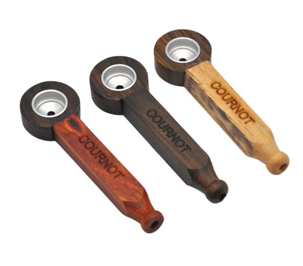 Le dernier petit tuyau de fumée créatif en bois de bambou pour fumer du bois de 9cm, de nombreux types de styles de couleur, supporte un LOGO personnalisé