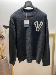 Новейший осенне-зимний дизайнерский свитер, высококачественный шерстяной материал, свитер американского размера, лучший мужской свитер люксового бренда