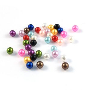 Los últimos Beads 3 4 6 8 10 12 mm ABS imitación perla no porosa perla redonda carcasa del teléfono móvil DIY accesorios para el cabello muchos estilos para elegir soporte logotipo personalizado