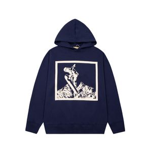 Le dernier designer d'automne et d'hiver à capuche mode ski imprimé design taille américaine sweat à capuche bleu de haute qualité marque de luxe pull à capuche pour hommes