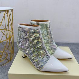 Les dernières bottes de créateur de mode classiques en cuir de cheville chaussures d'extérieur semelle extérieure en cuir et haut confort 35-41