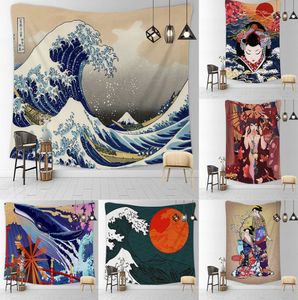 El último tapiz en general de 150x200 cm, estilo japonés, una variedad de tamaños, diez estilos para elegir, cinta de dibujos animados colgantes de la pared