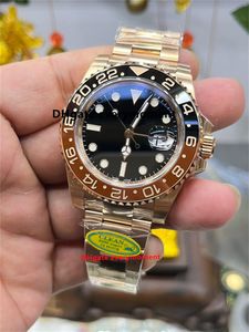 Les dernières montres pour hommes 126715 40mm cal.3285/3186 montre en céramique mécanique automatique 904L GMT CLEAN usine saphir lumineux plongée en céramique montres-bracelets-4