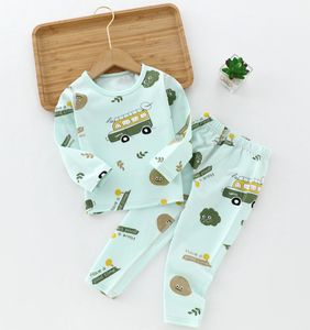 Le dernier panda pijama printemps et automne pur coton désossé enfants maison vêtements de nombreux styles à choisir soutien logo personnalisé