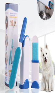 De nieuwste Pet Hair Removal -borstel Reinigingsborstel Haarverwijderingsborstel Dubbelded Hond Hair Brush Sticky Device DHL 2198217