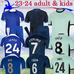 2023 SILVa STERLING CFC camisetas de fútbol ENZO NKUNKU MUDRYK JAMES WILLAN 23 24 kit para niños Inicio WERNER Away GALLAGHER Camiseta de fútbol 16-4XL