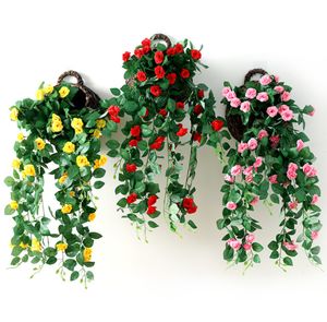 De nieuwste simulatie Decorative Flowers rose wall hanging vine een verscheidenheid aan kleuropties ondersteunen een aangepast logo