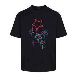 De nieuwste zomer 2024 heren t-shirt mode driedimensionaal patroon afdrukken ontwerp Amerikaanse maat korte mouwen t-shirt luxe merk hoge kwaliteit designer t-shirt