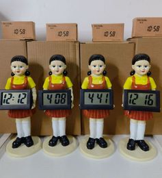 De nieuwste tafelklokken, game wekker draai nekhars decoratie 123 houten figuur pop decoratie tv
