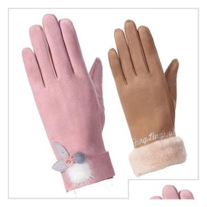 Les derniers gants chauds d'hiver de qualité de mode en plein air à la mode femmes Touch Sn Drop Livraison Dhwpb