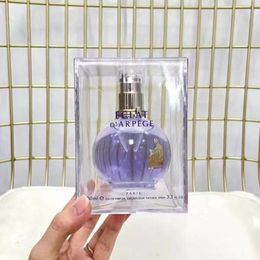 El último perfume para mujer 100ml Spray corporal floral con hermosas botellas de vidrio púrpura premium Fragancia Olor duradero Envío rápido