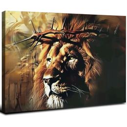 The Lion of Jésus Christ Affiche décorative toile murale Art salon Affiches Chambre