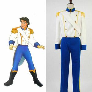 La Sirenita Príncipe Eric Cosplay traje traje hombres conjunto completo 351d