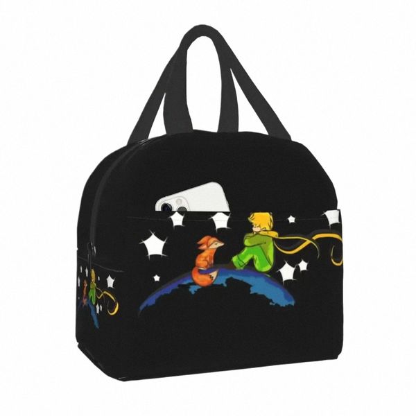 The Little Prince and Fox Lunch Sac Femmes Thermal Cooler Isulated Boîte à lunch pour le travail Portable Cam Travel Picnic Sac C5UN #