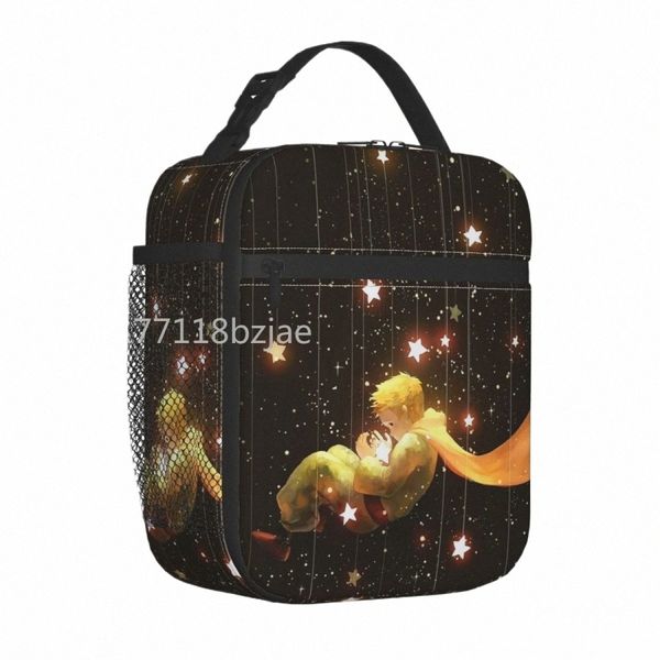 Le Petit Prince Sac à lunch isolé Grand Fox Galaxy Meal Ctainer Sac isotherme Fourre-tout Boîte à lunch Collège Voyage Sac de nourriture V5s0 #