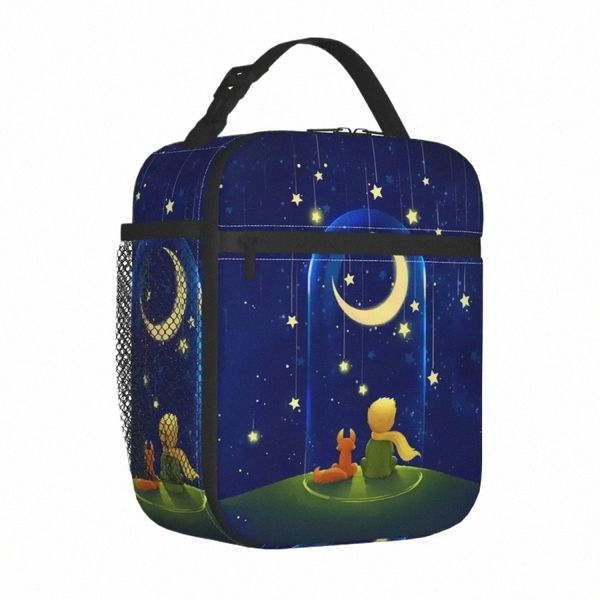 Les sacs à lunch isolés de Little Prince Coil Cainer Le Petit Prince Feltofroping Tote Box Box Girl Bark School Travel O8KL # #