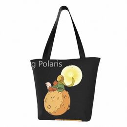 The Little Prince Shopper Bag Love Fantasy Carto Handtassen Vrouwen Designer Tote Bag Retro Polyester Beach Shop Bags M2YY#