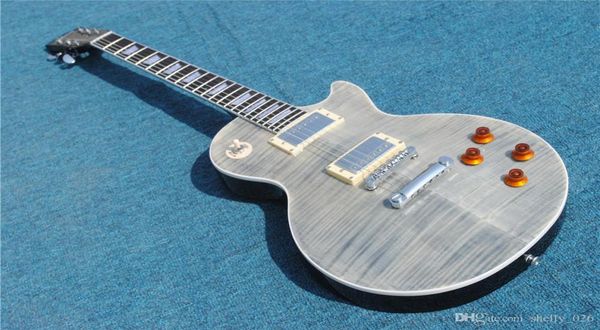 Les bandes de tigre de guitare LP peuvent être personnalisées un morceau de guitare électrique de col de corps guitares Guit6001385
