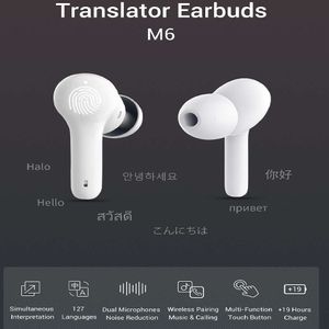 El auricular inteligente M6 admite la traducción de auriculares Bluetooth en 127 idiomas