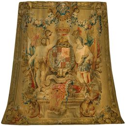 Le Metropolitan Museum of Art Heraldic Medieval Art of William and Mary Flannel Couverture pour toutes les saisons