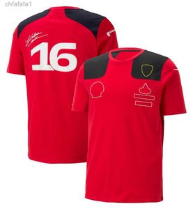 Le plus nouveau produit F1 Formula One Red Team Vêtements Costume de course Polo à revers Vêtements de travail T-shirt à manches courtes Hommes personnalisés U3RY