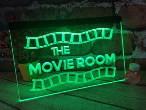 The Movie Room Neonschild, LED-Wandleuchte, Wanddekoration, beleuchtetes Neonschild, Schlafzimmer, Bar, Party, Weihnachten, Hochzeit