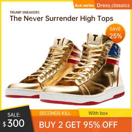 The Never Surrender Hoge tops Casual sportschoenen Sneaker Mode Dames Rubberen zool Sneakers Top Designer S Man Trainers Lopers Schoen met doos Maat 35-45
