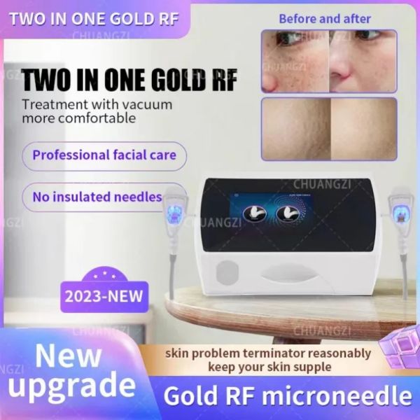 Le nouveau 2 IN1 MicroNeedle Face Liftting Stretch RF THERMAL Beauty Machine Équipement facial Élimination des rides Marque Acné