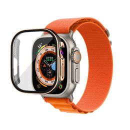 Reloj inteligente para Apple Watch Ultra 2 Series 8 9 49mm iWatch correa marina reloj inteligente reloj deportivo caja de correa de carga inalámbrica funda protectora