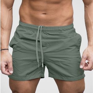 De nieuwe 2021 zomer heren strand broek pure kleur mode casual broek tether shorts x0705