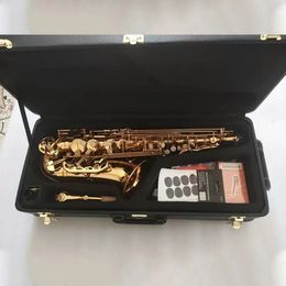 De nieuwe 875 originele één-op-één-stijl E-flat professionele altsaxofoon messing diepe gravure vergulde altsax instrument