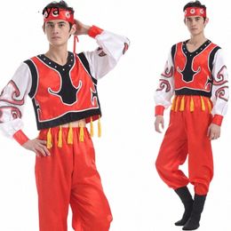 de nieuwe volwassen mannelijke Tibetaanse minderheid in Inner Mgolia Theatrale Kostuums Mgolian dans W81x#