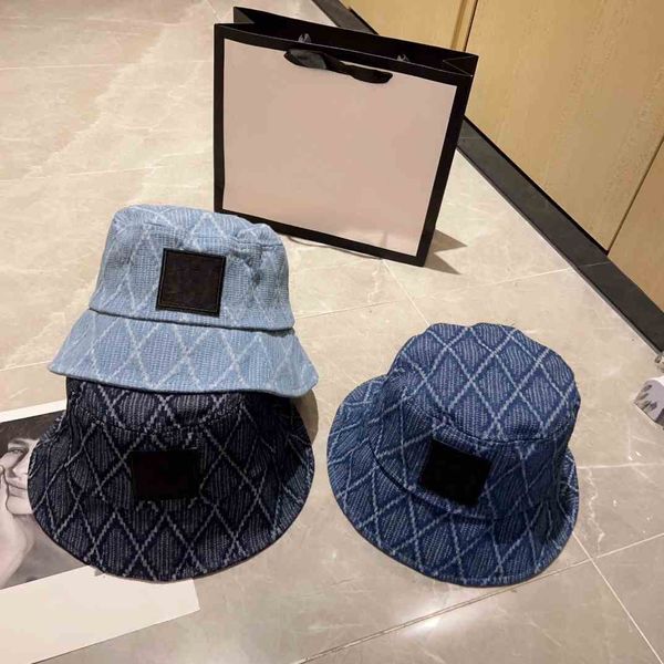 Il nuovo cappello da pescatore in denim scozzese autunnale e invernale ha un pieno senso del design ed è super facile da indossare