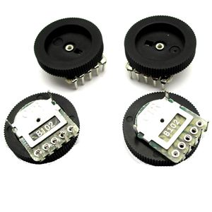 Potentiomètre de volume Le nouveau potentiomètre B102 1K 16x2 mm à double cadran à 5 pieds