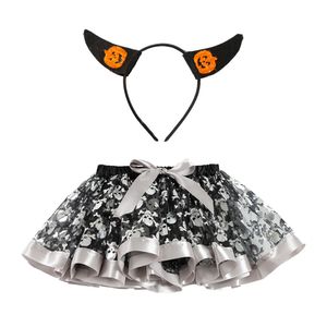 De nieuwe Kinderkleding Gouden Wings Dot Kinderen Rok Meisjes Tutu Rok Gedrukt Halloween Tutu Girl's Jurk Festival Jurk