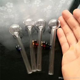El nuevo color fulcrum mini quemador recto transparente Bongs de vidrio al por mayor, tubos de agua de vidrio para quemadores de aceite, accesorios para tubos de humo