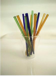 La nouvelle pipe en verre de couleur tube de verre teinté bang en verre fumant une pipe longueur 20 cm