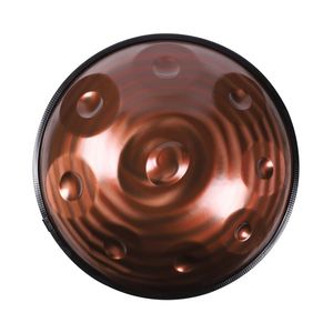 Le nouvel instrument de méditation tambour handpan 9 notes peut être battu à la main pour envoyer un beau son de tambour de langue en acier