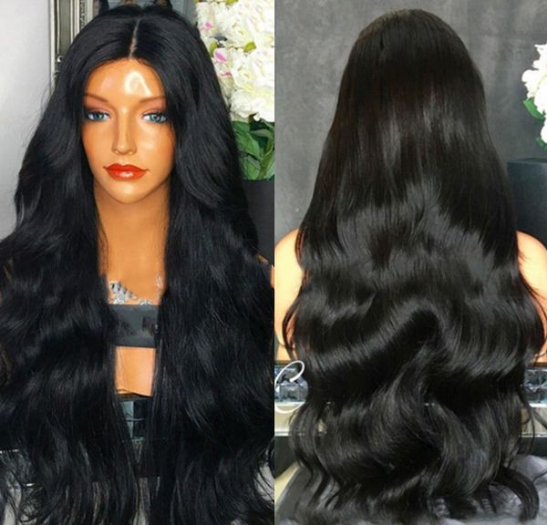 Les nouvelles femmes perruques européennes et américaines sont divisées en noir, grosse vague, cheveux longs bouclés, couvre-chef en fibre chimique en gros.65cm