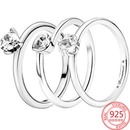 De Nieuwe Mode 925 Zilveren Asymmetrische Ring Sky Card Vrouwen Mooie Pandora Sieraden Ring Gift 1